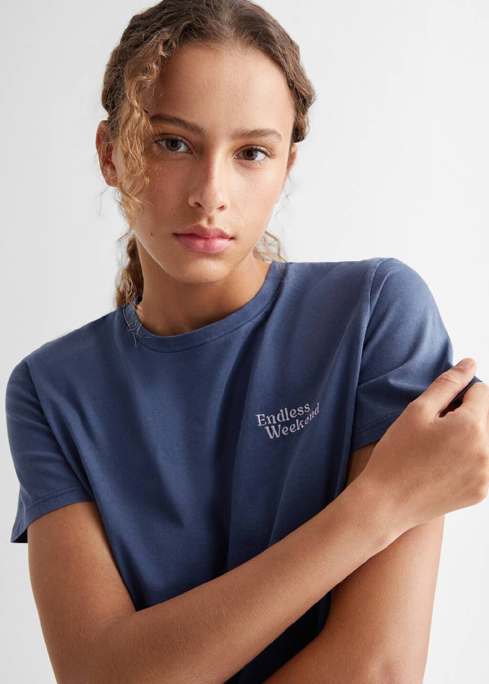 Mango T-Shirt mit Textaufdruck Saisonale Angebote