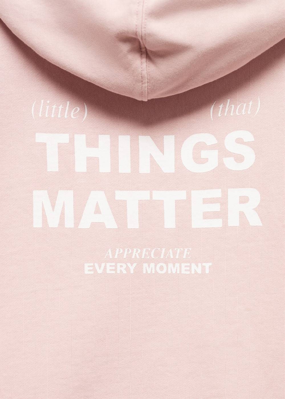 Mango Hoodie mit Schriftzug Tägliche Deals
