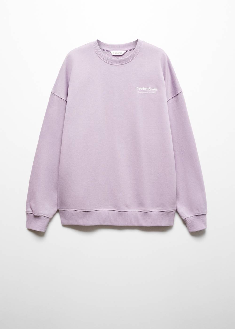 Mango Baumwoll-Sweatshirt mit Aufschrift Riesige Ersparnisse