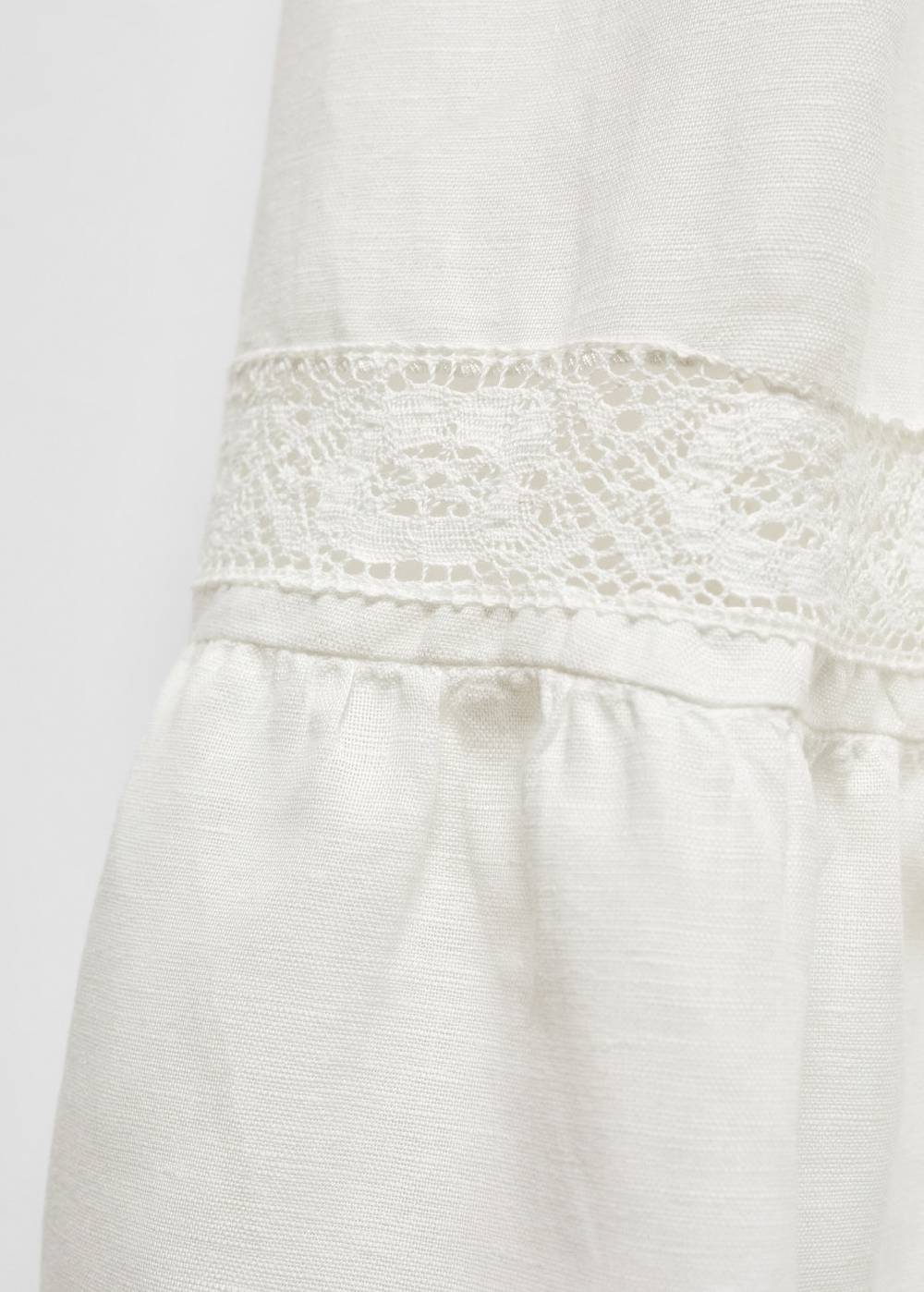 Mango Leinenkleid mit Schleife Letzte 2 Tage