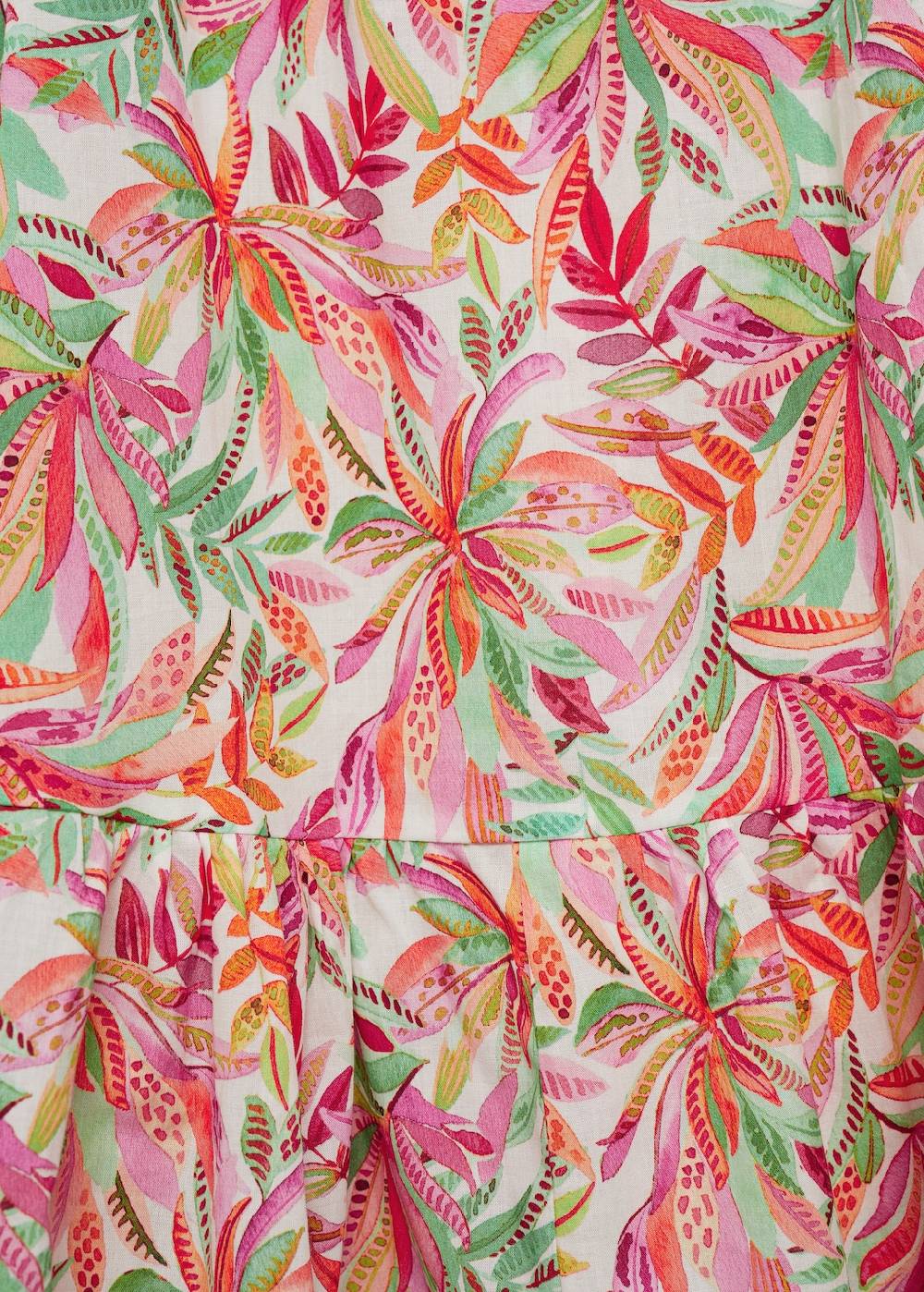 Mango Kleid mit Tropenmuster Clearance-Verkauf