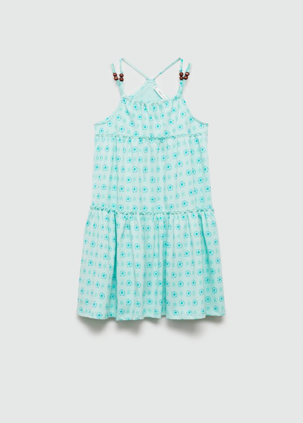 Mango Bedrucktes Kleid mit Perlen Speichern exportieren