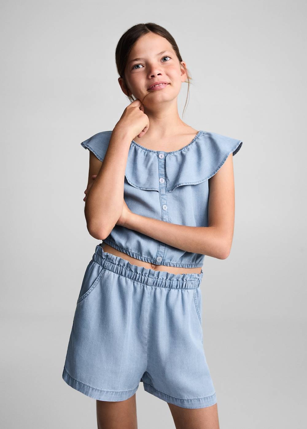 Mango Lyocell-Shorts mit Stretchbund zollfrei