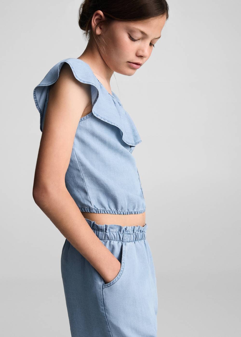 Mango Lyocell-Shorts mit Stretchbund zollfrei