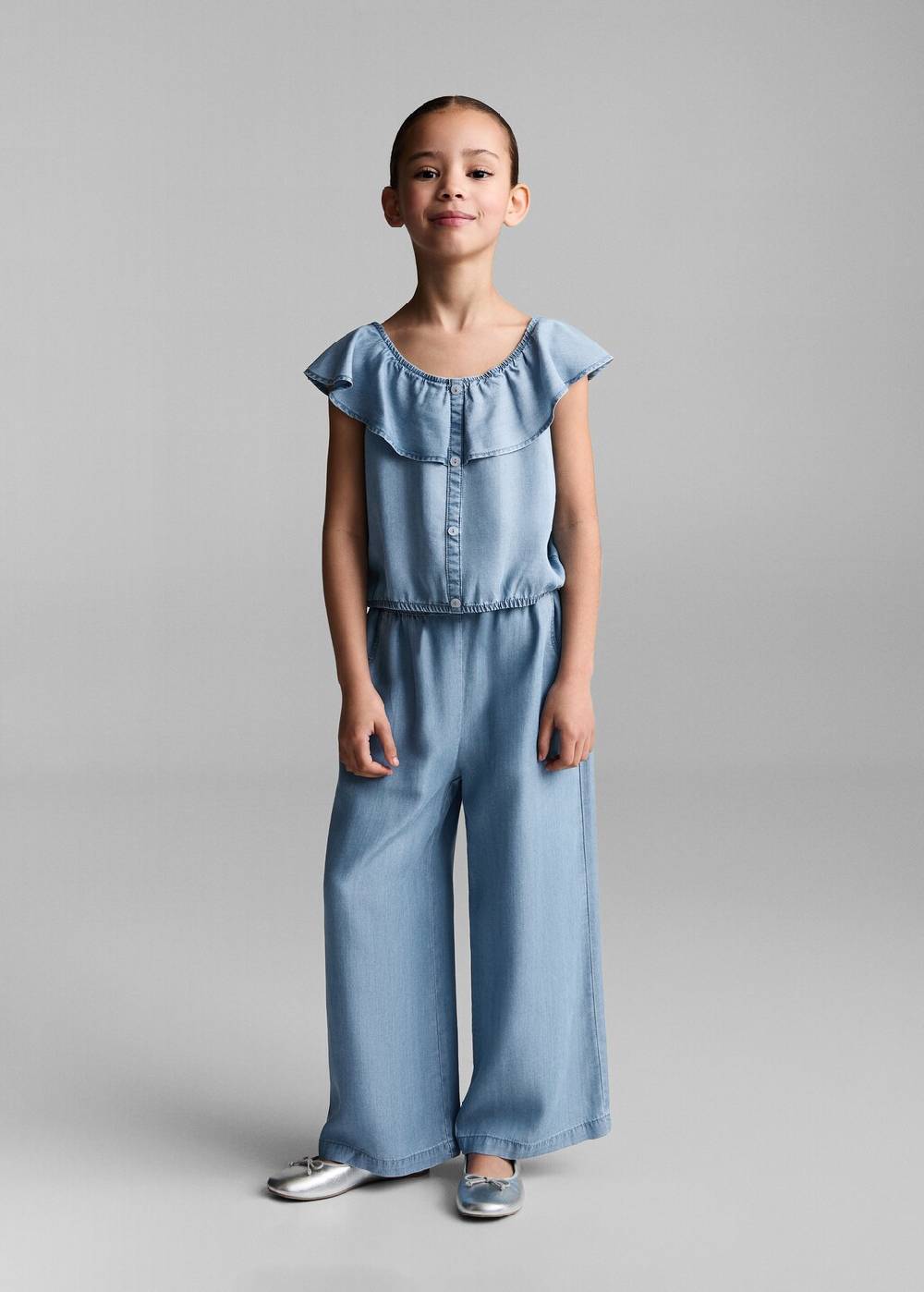 Mango Jeansbluse mit Knöpfen 50% Rabatt für begrenzte Zeit