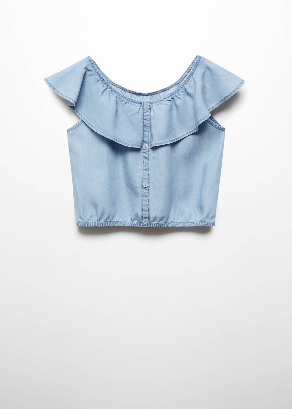 Mango Jeansbluse mit Knöpfen 50% Rabatt für begrenzte Zeit