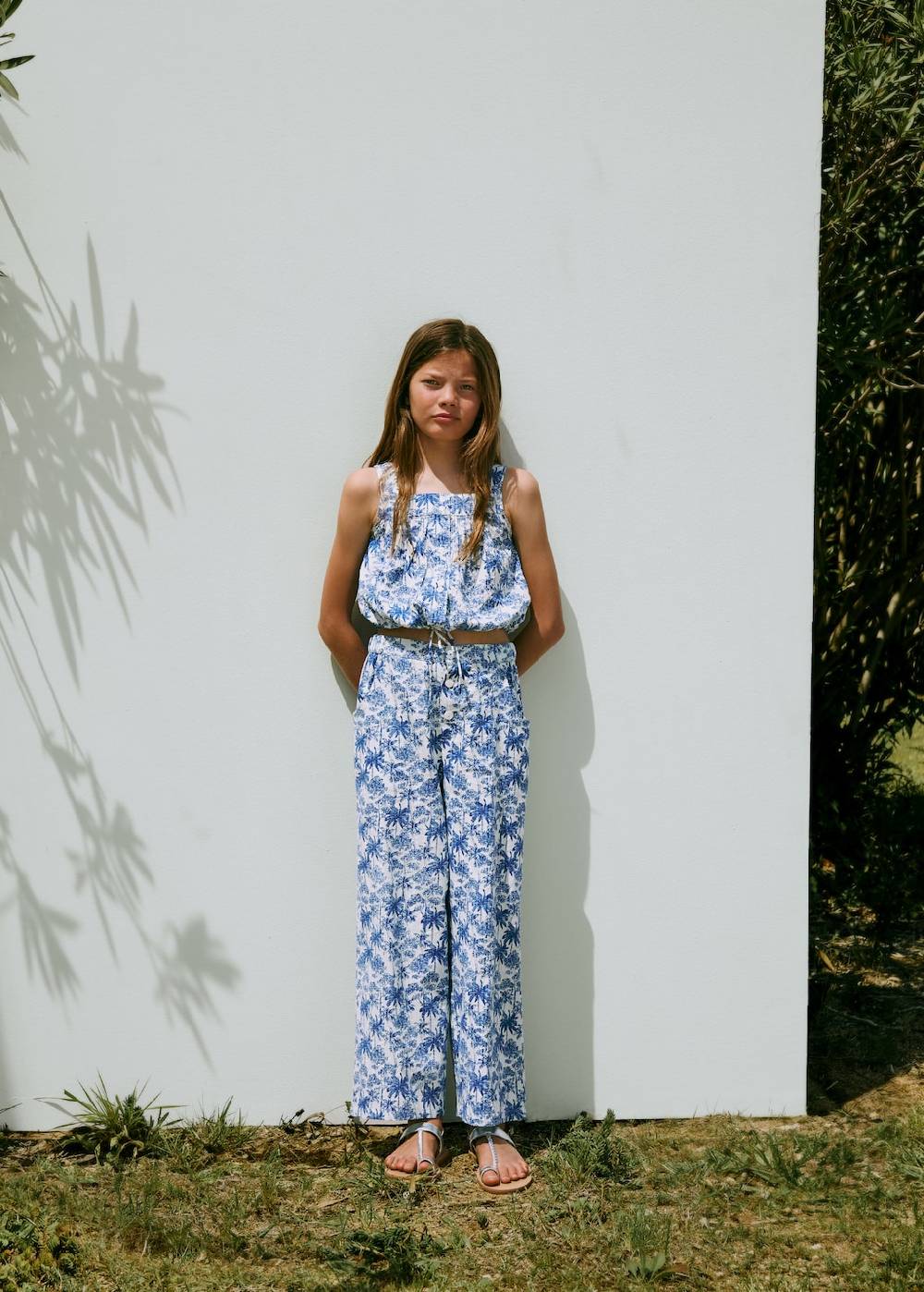 Mango Top mit Palmenprint Rabatte dieses Monats
