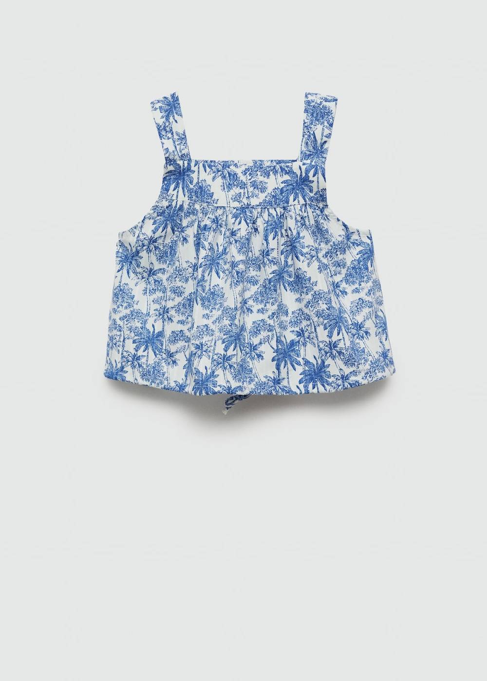 Mango Top mit Palmenprint Rabatte dieses Monats