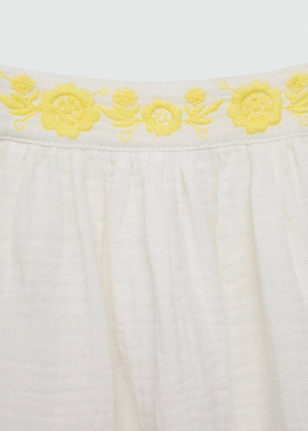 Mango Kleid mit gestickten Details 2025