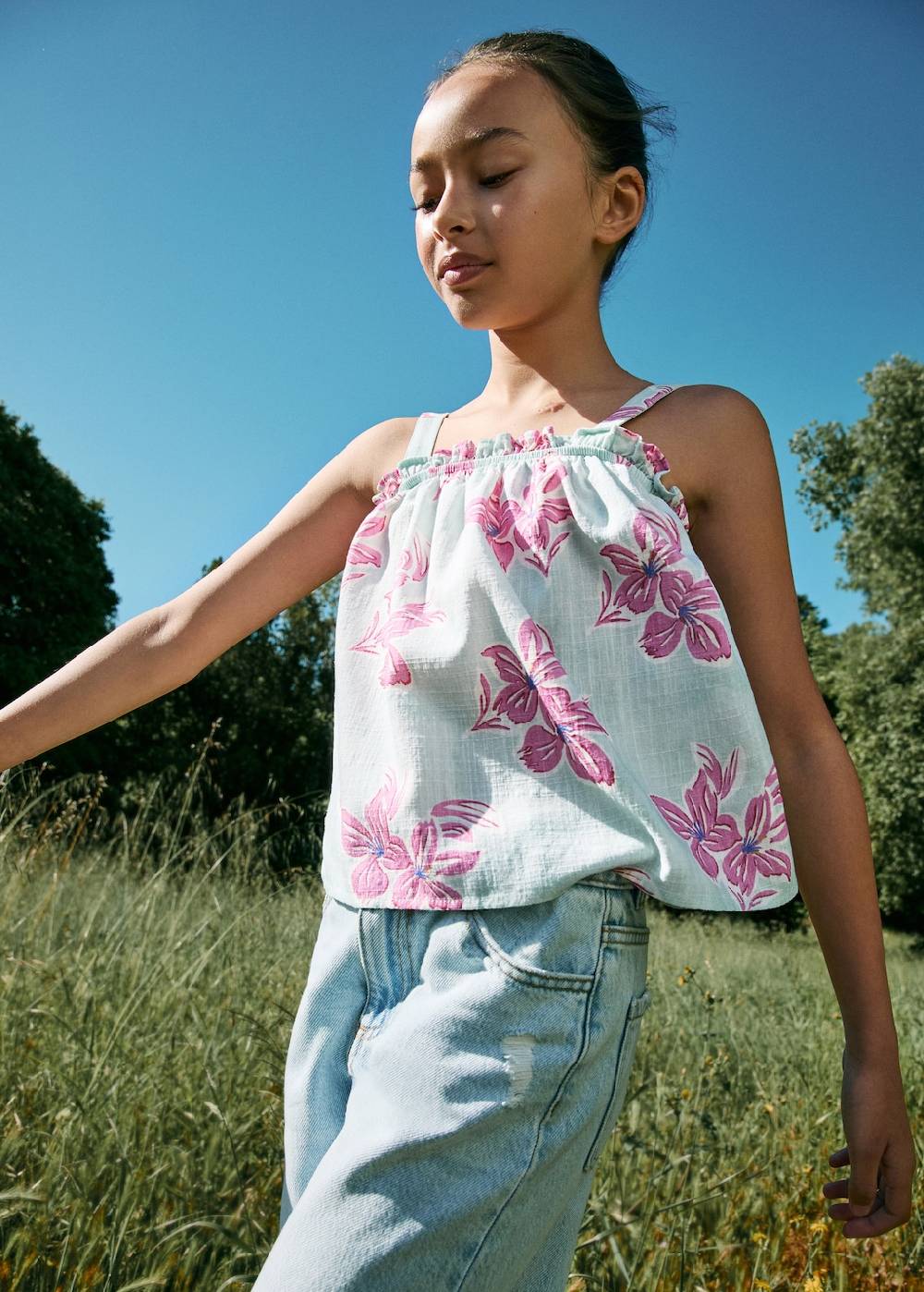 Mango Top mit Blumenmuster Angebote
