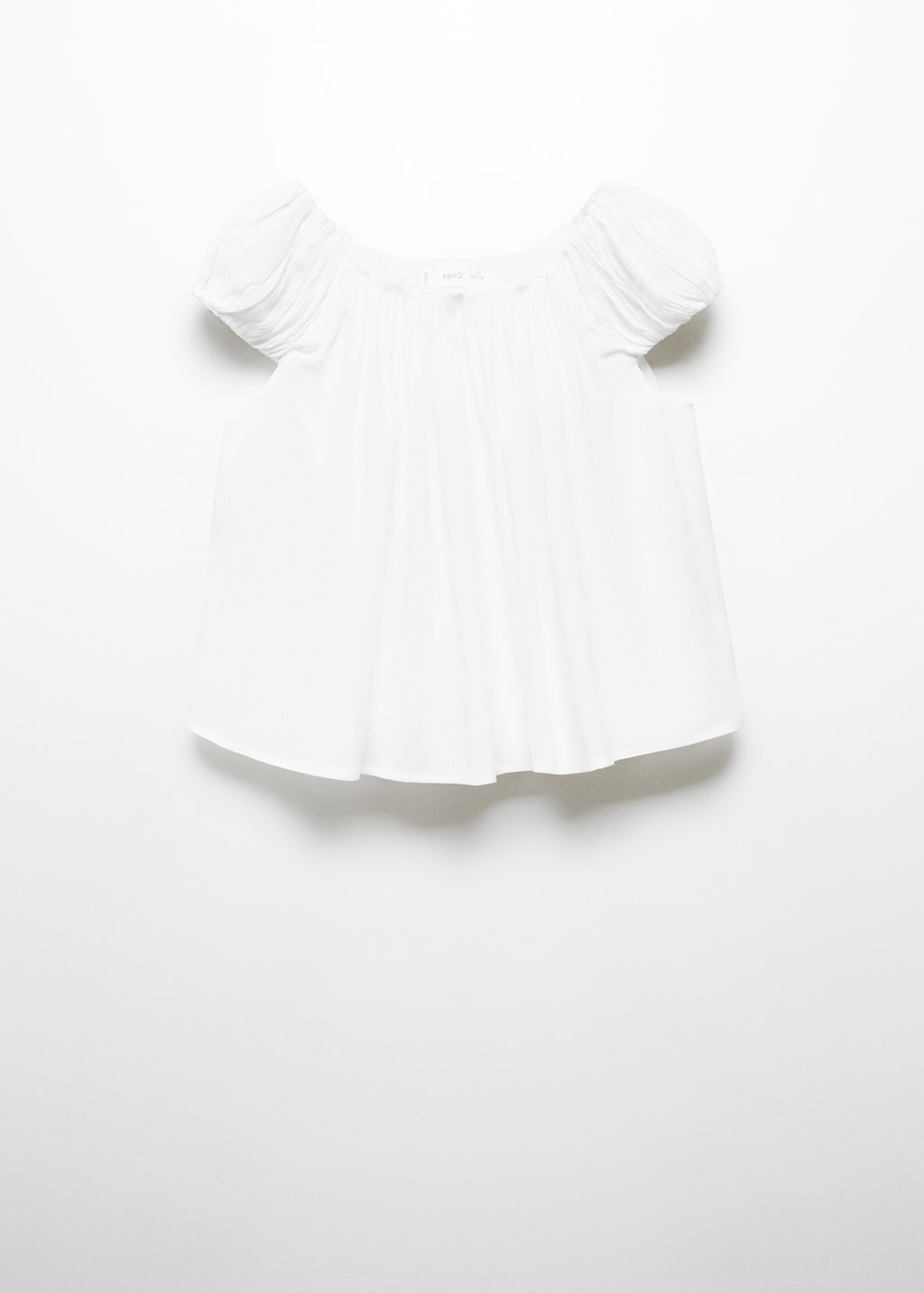 Mango Bluse mit gerafftem Detail Limitierter Zeitrabatt