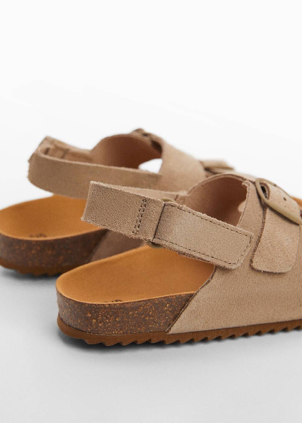 Mango Ledersandalen mit Schnallen Fabrikpreis