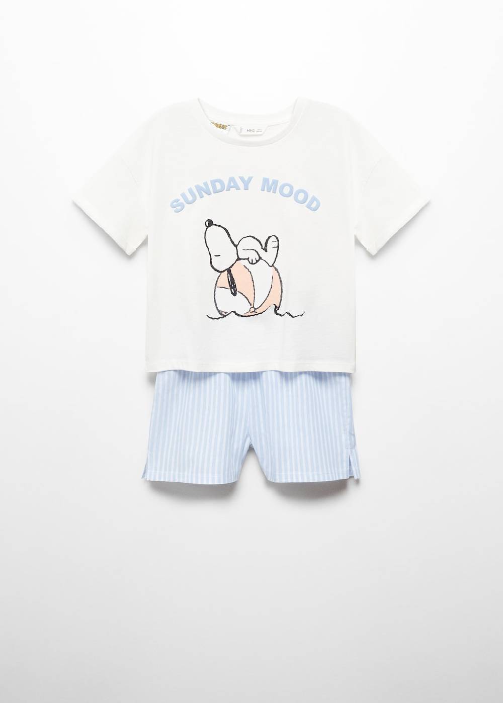 Mango Kurzer Snoopy Pyjama Großer Ausverkauf