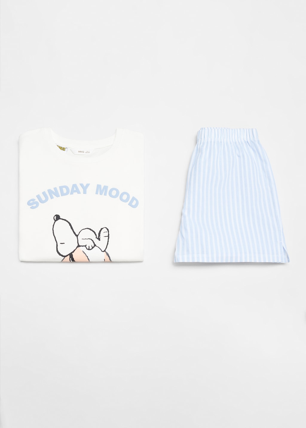 Mango Kurzer Snoopy Pyjama Großer Ausverkauf