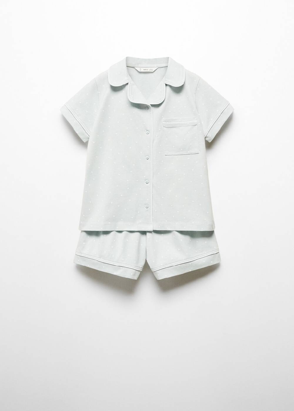 Mango Kurzer Pyjama mit Polka Dots Flash Sale