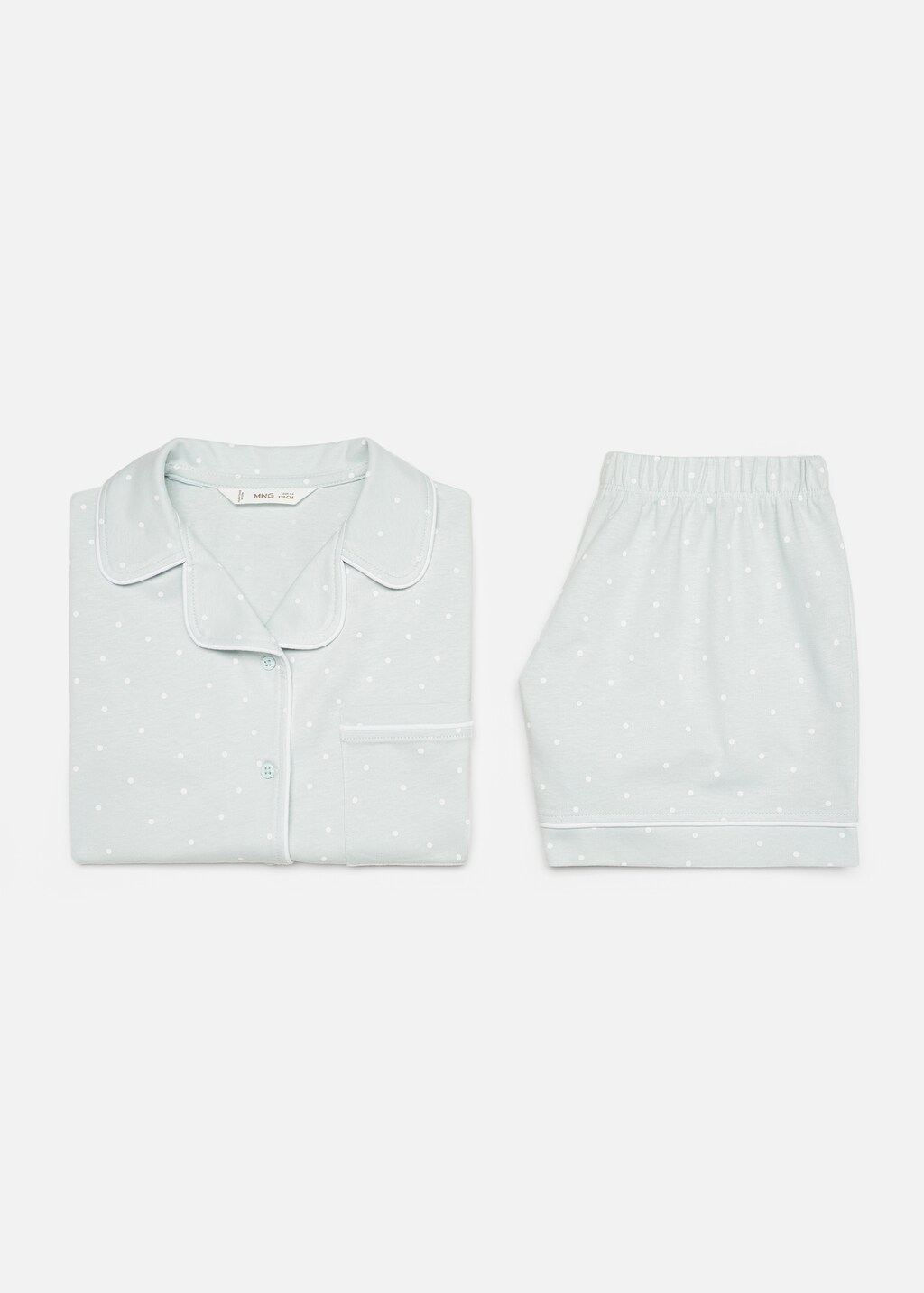 Mango Kurzer Pyjama mit Polka Dots Flash Sale