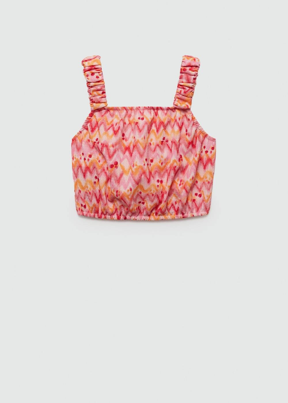 Mango Gemustertes Crop-Top Begrenztes Angebot
