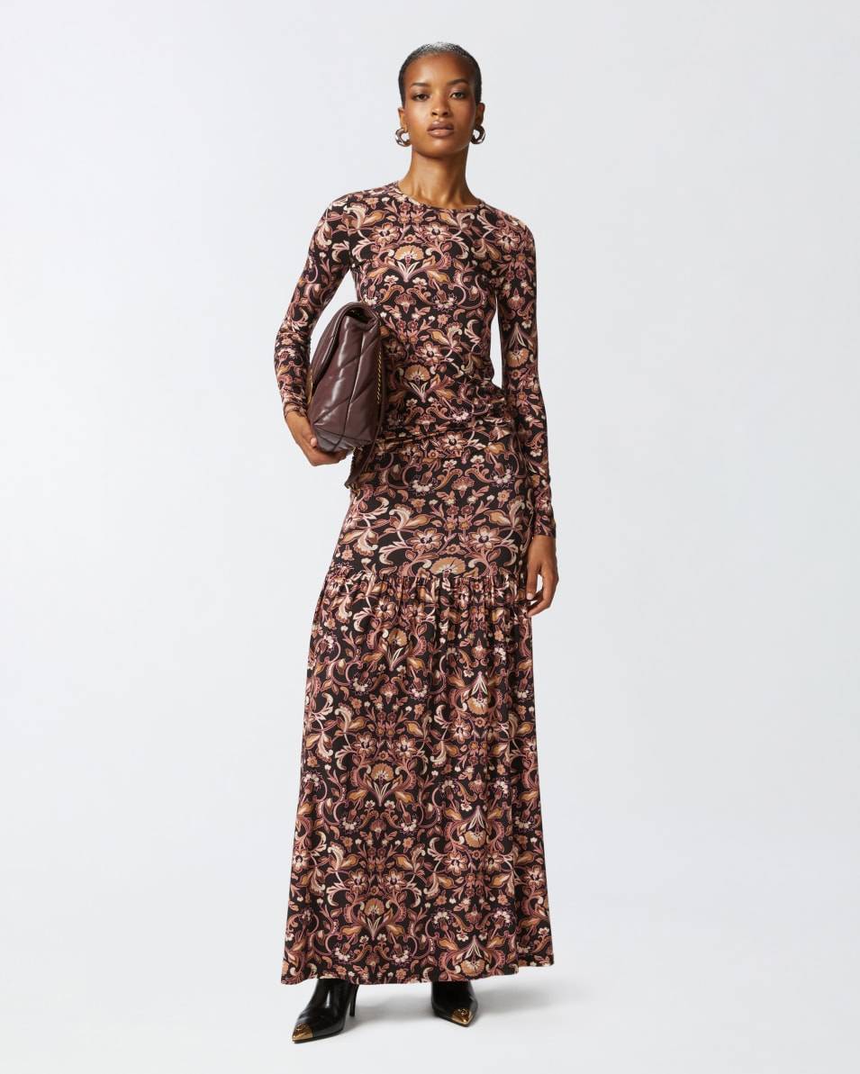 Pinko Langarm-Shirt mit Blumenprint Black Friday Preise
