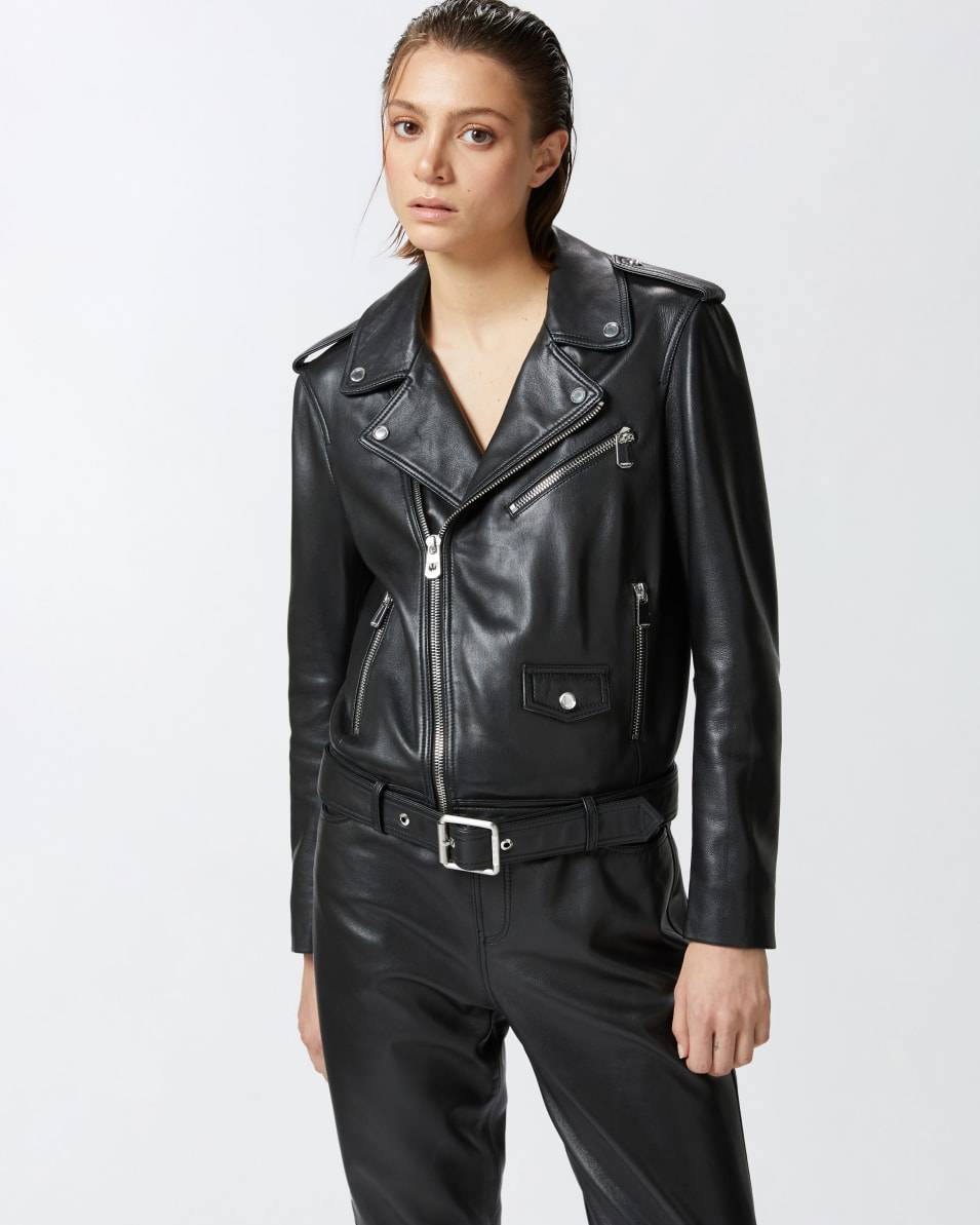 Pinko Bikerjacke aus weichem Nappaleder Verkauf
