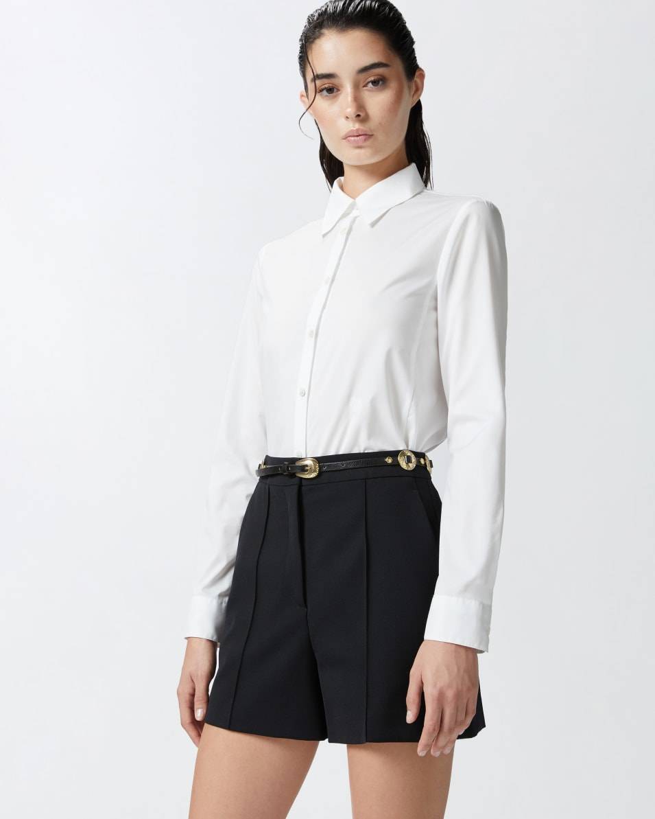 Pinko Hemdbluse im Slim Fit aus Stretch-Popeline mit Stickerei Angebote
