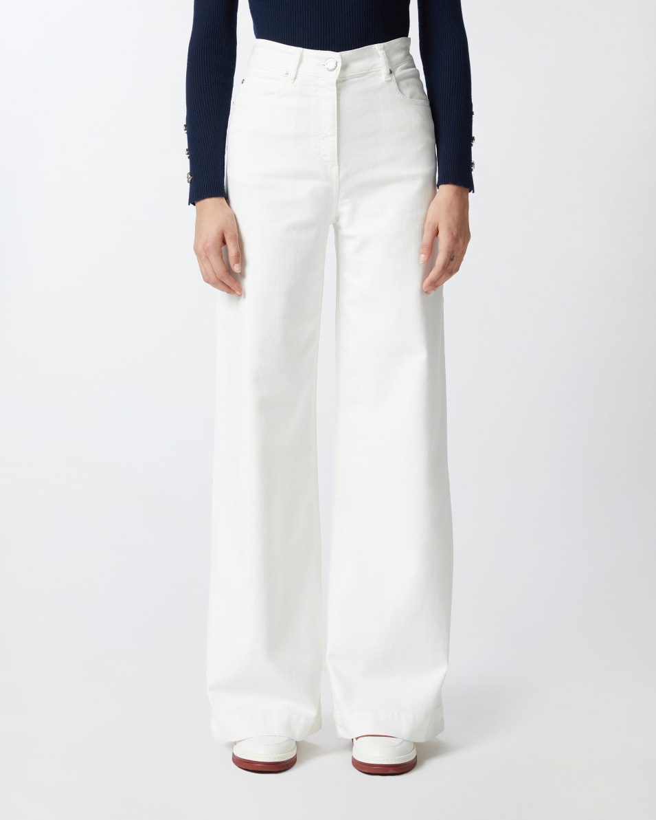 Pinko Wide-Leg-Hose aus gefärbtem Twill Meist gekauft