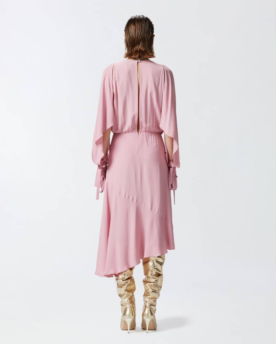 Pinko Asymmetrisches Midikleid aus Crêpe Begrenztes Angebot