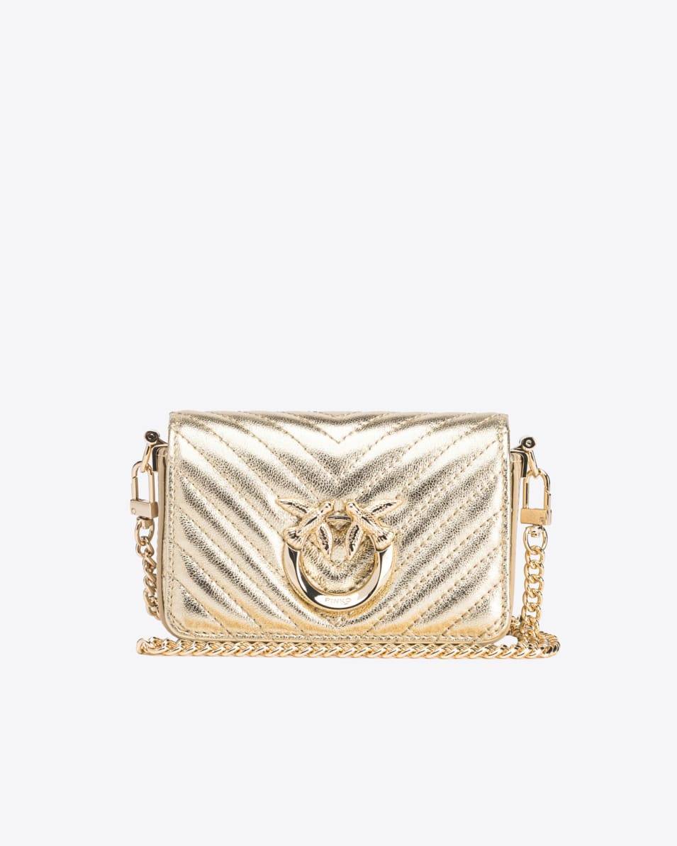 Pinko Micro Love Bag Click Metal Fischgrät Fabrikpreis