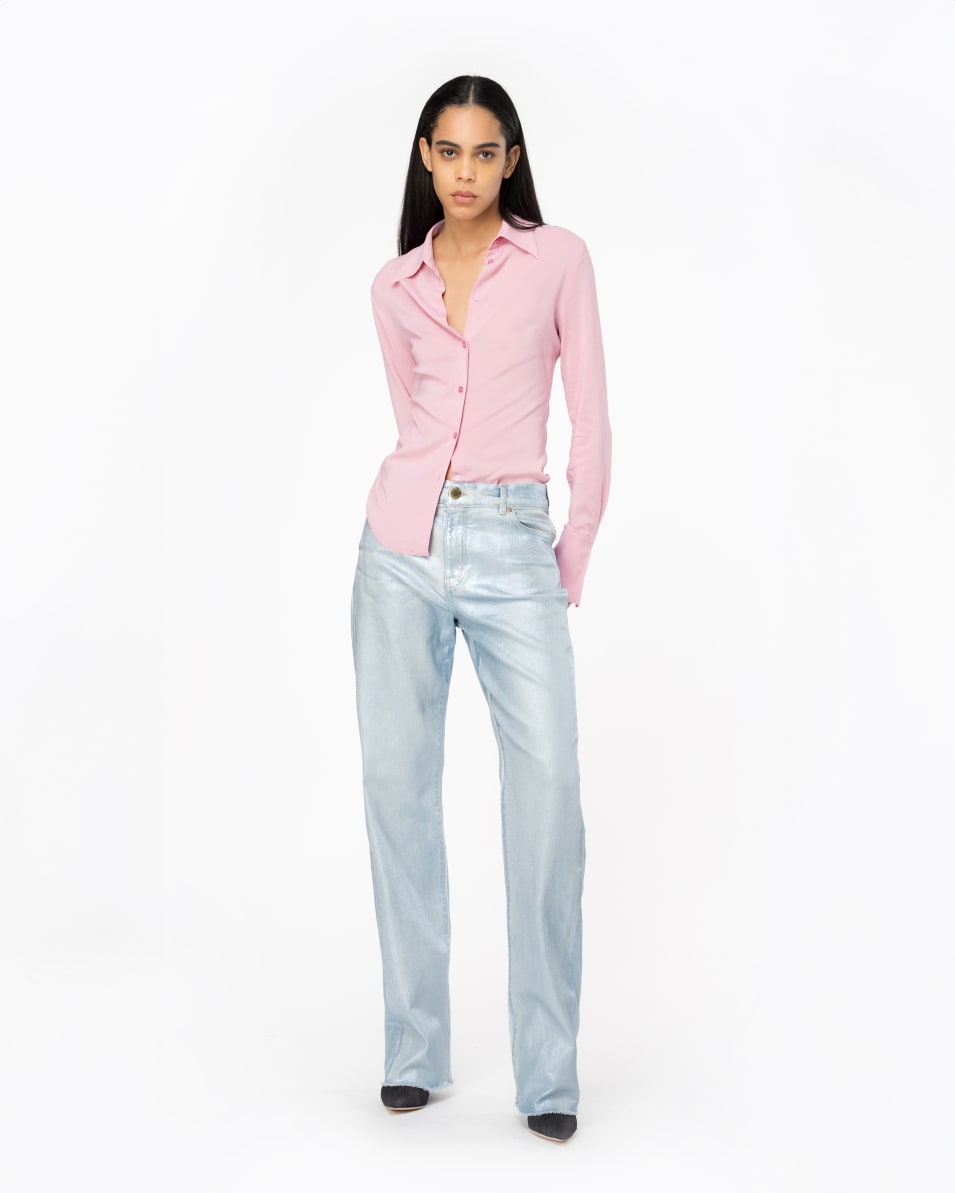 Pinko Bluse aus elastischem Georgette Sonderangebot