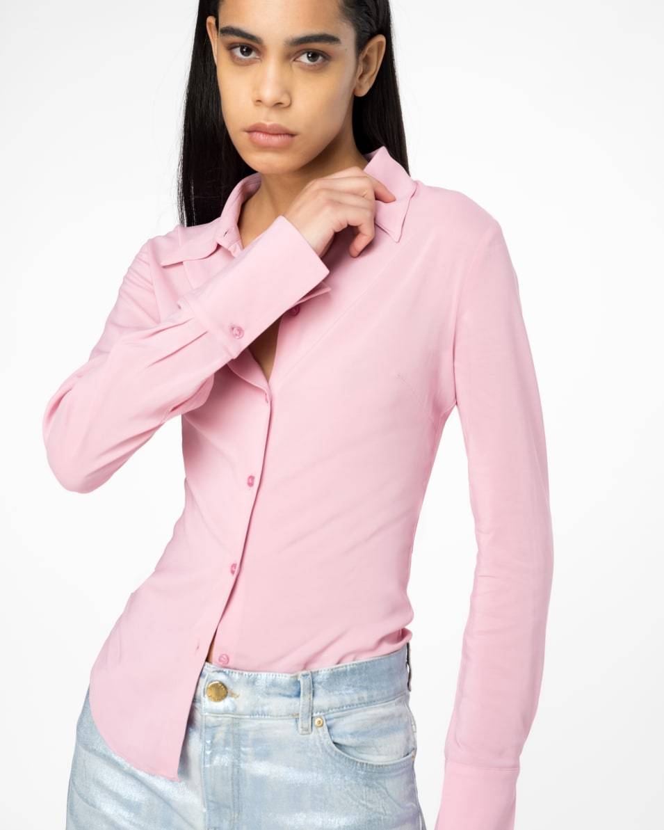 Pinko Bluse aus elastischem Georgette Sonderangebot