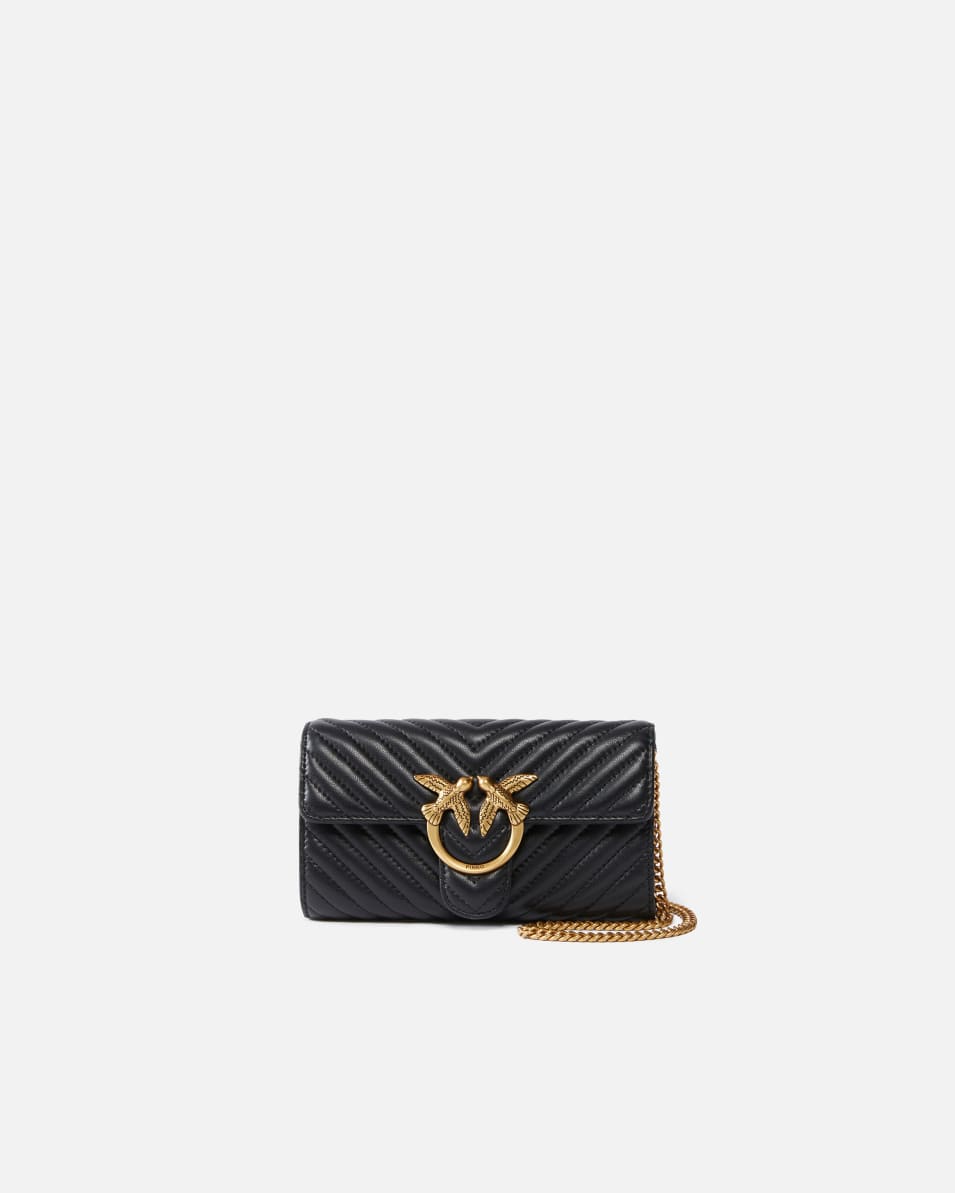 Pinko Geldbörse Love Bag One Wallet Fischgrat Riesige Ersparnisse
