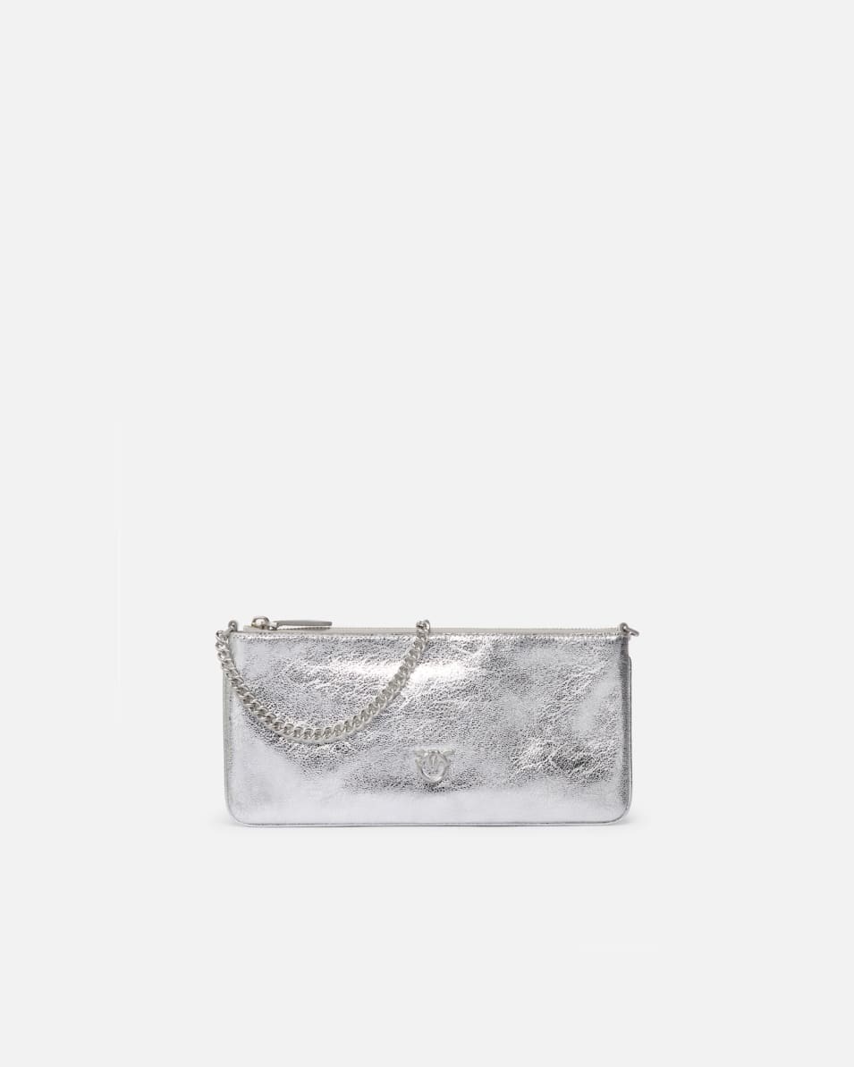 Pinko Pochette aus laminiertem Leder mit Tragegurt Tiefpreis