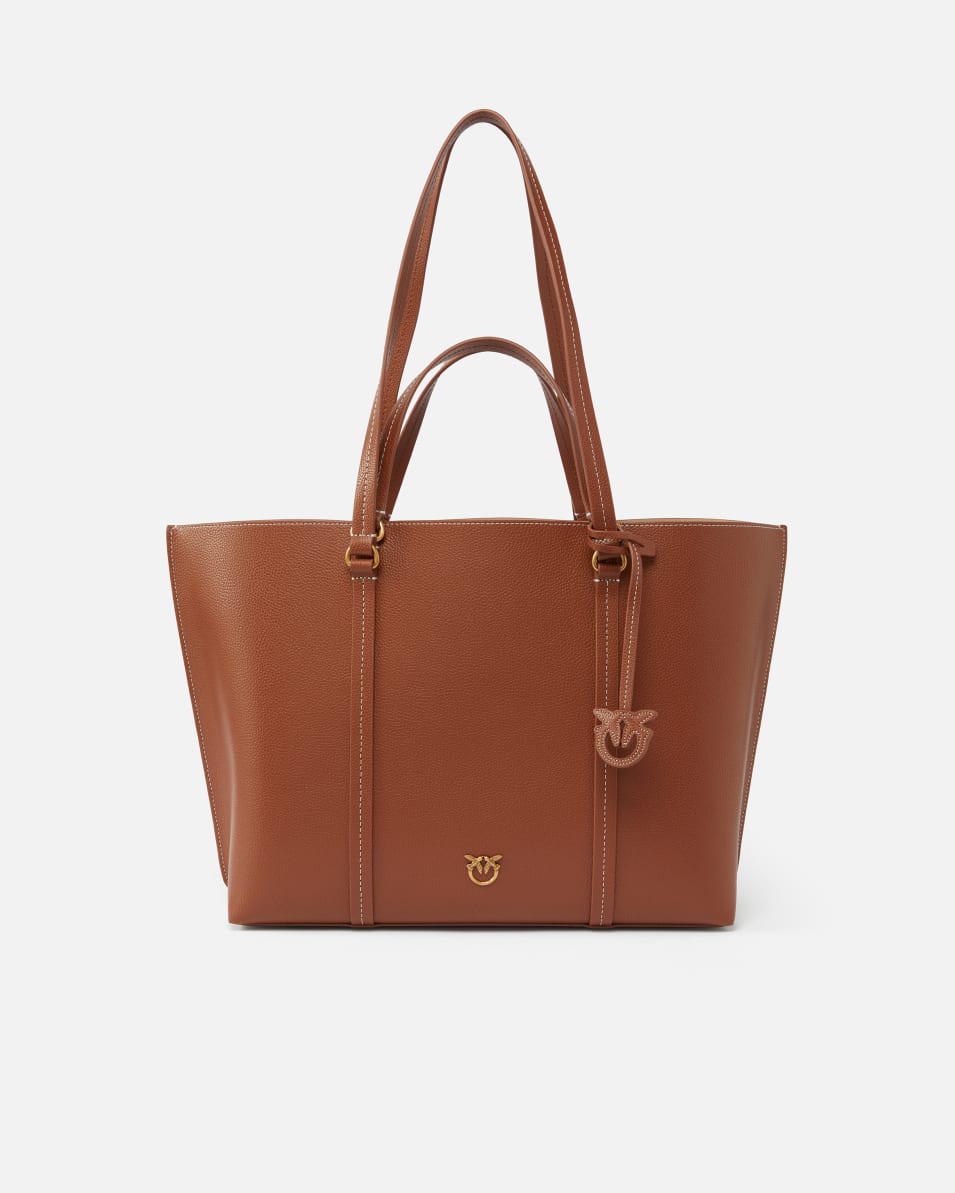 Pinko Großer Shopper aus gewalktem Leder Begrenzte Freigabe