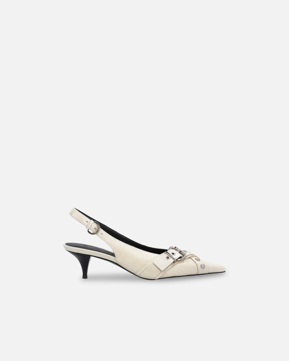 Pinko Slingbacks aus Leder mit Absatz und Schnalle Riesige Rabatte