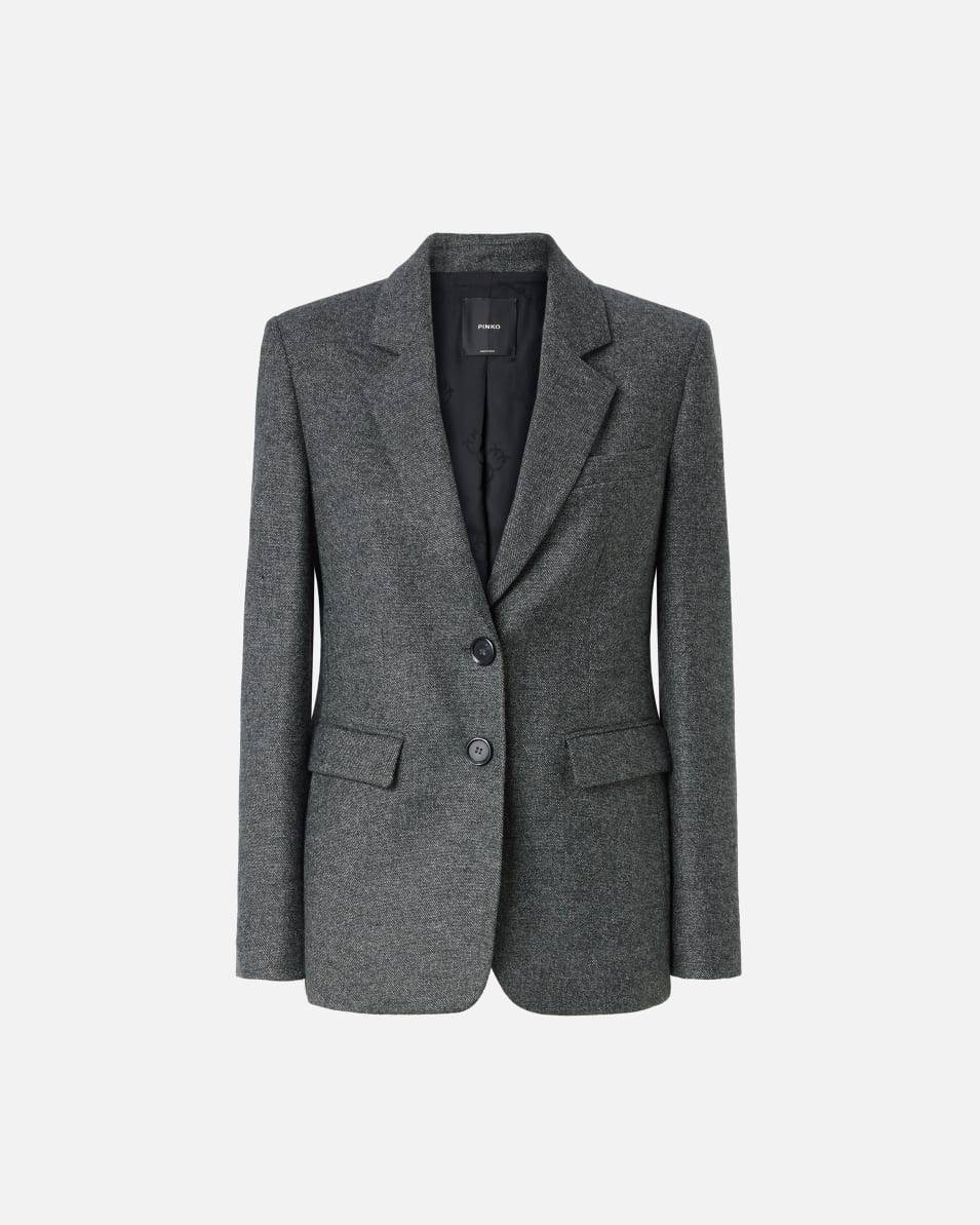 Pinko Blazer aus Flanell schwarz-weiß meliert Begrenzt auf 3 Tage