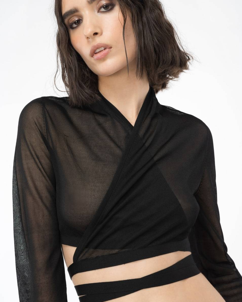Pinko Kurzer Cardigan in Schleieroptik Reimagine PINKO by Patrick McDowell Meist gekauft