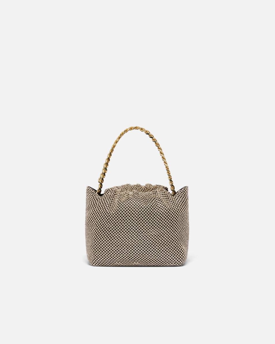 Pinko Mini-Pochette aus Strass-Mesh Heißer Verkauf