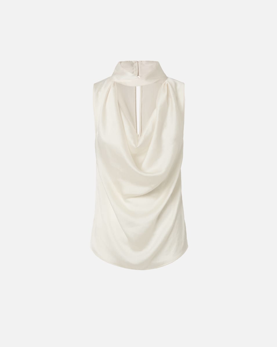 Pinko Drapiertes Top aus gekräuseltem Satin Tägliche Deals
