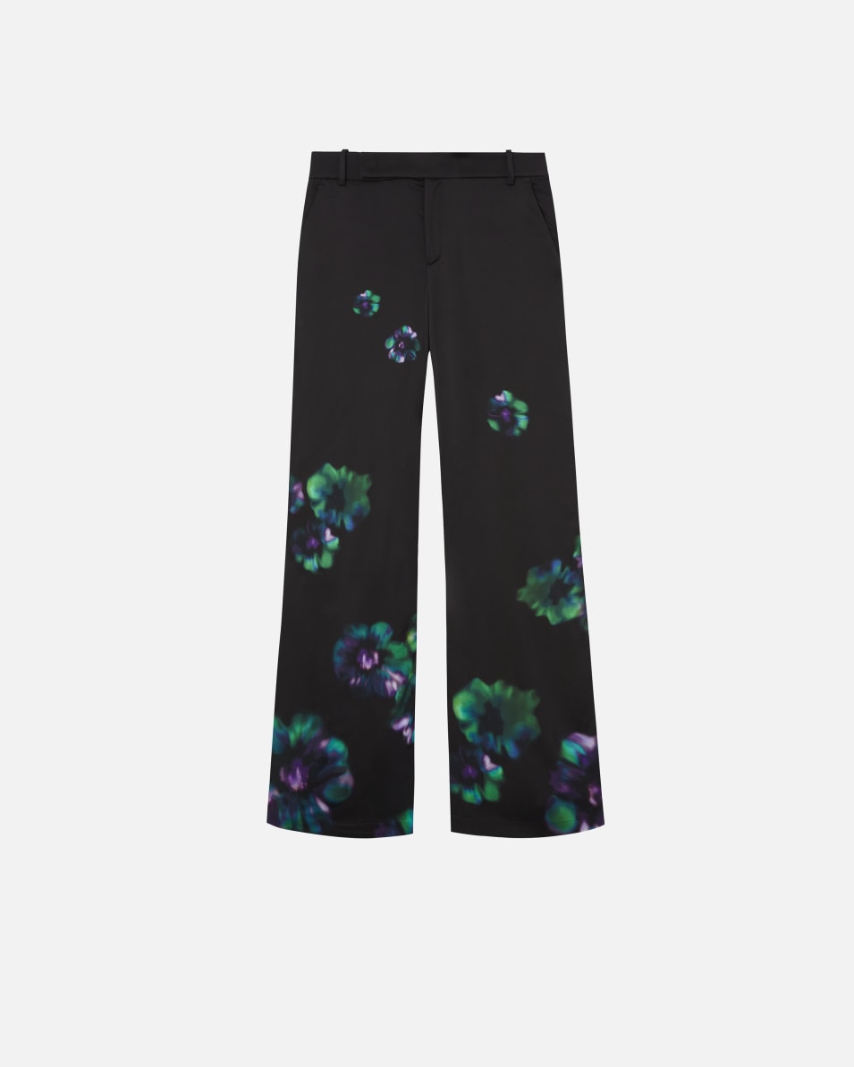 Pinko Satinhose mit Blumenprint Bis zu 50% Rabatt