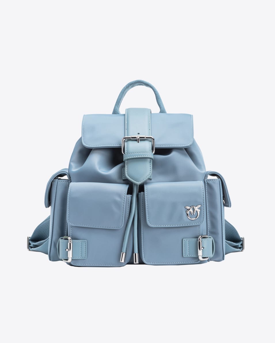 Pinko Multipocket-Rucksack aus recyceltem Stoff Schlussverkauf
