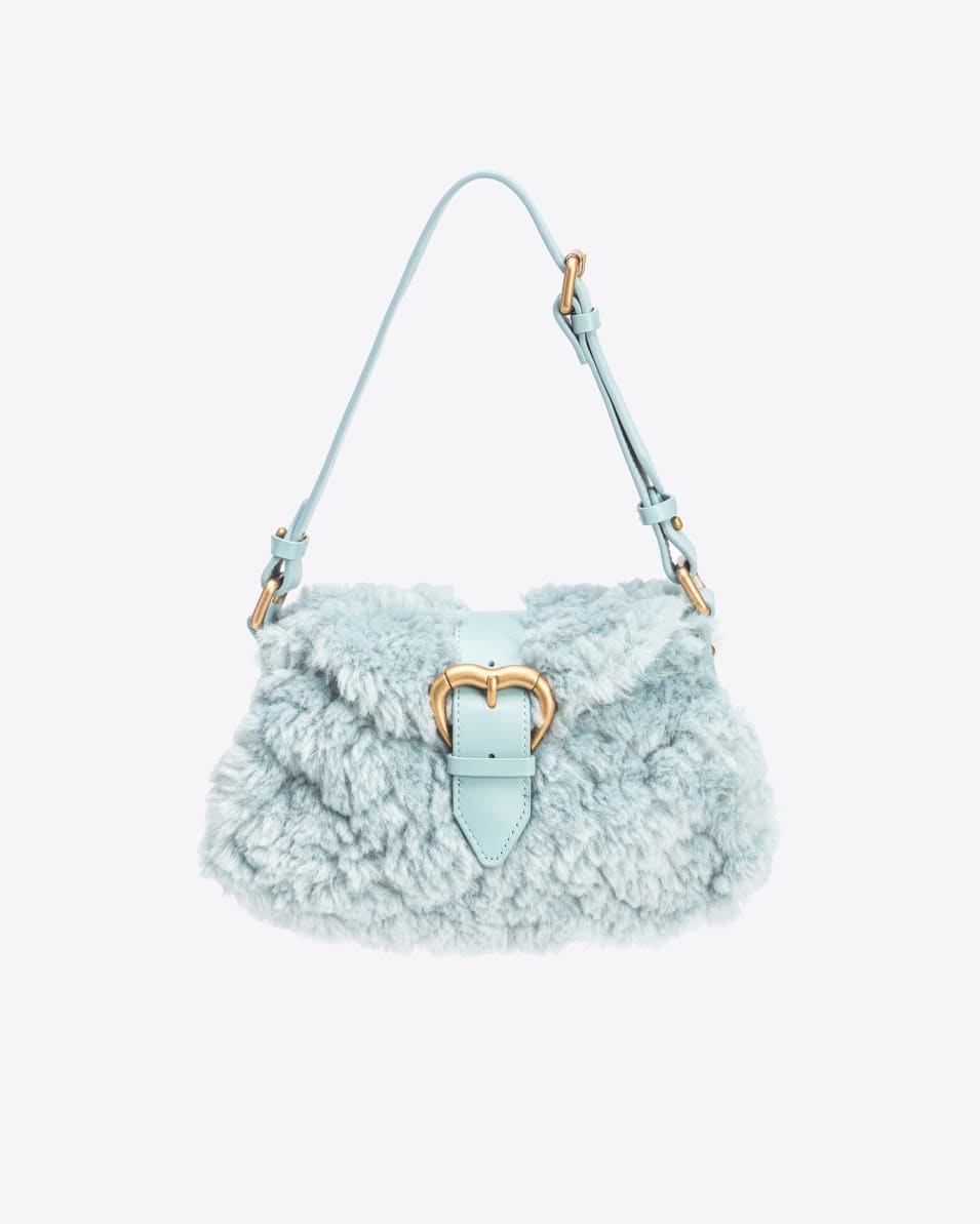 Pinko Mini Jolene Bag Kunstfell Kostenlose Rückgabe