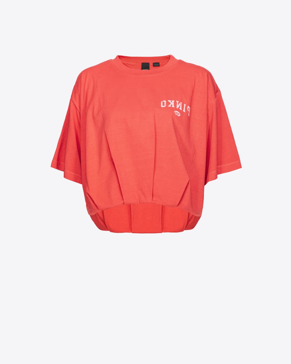 Pinko Cropped-T-Shirt mit Logoprint Letzte 3 Tage