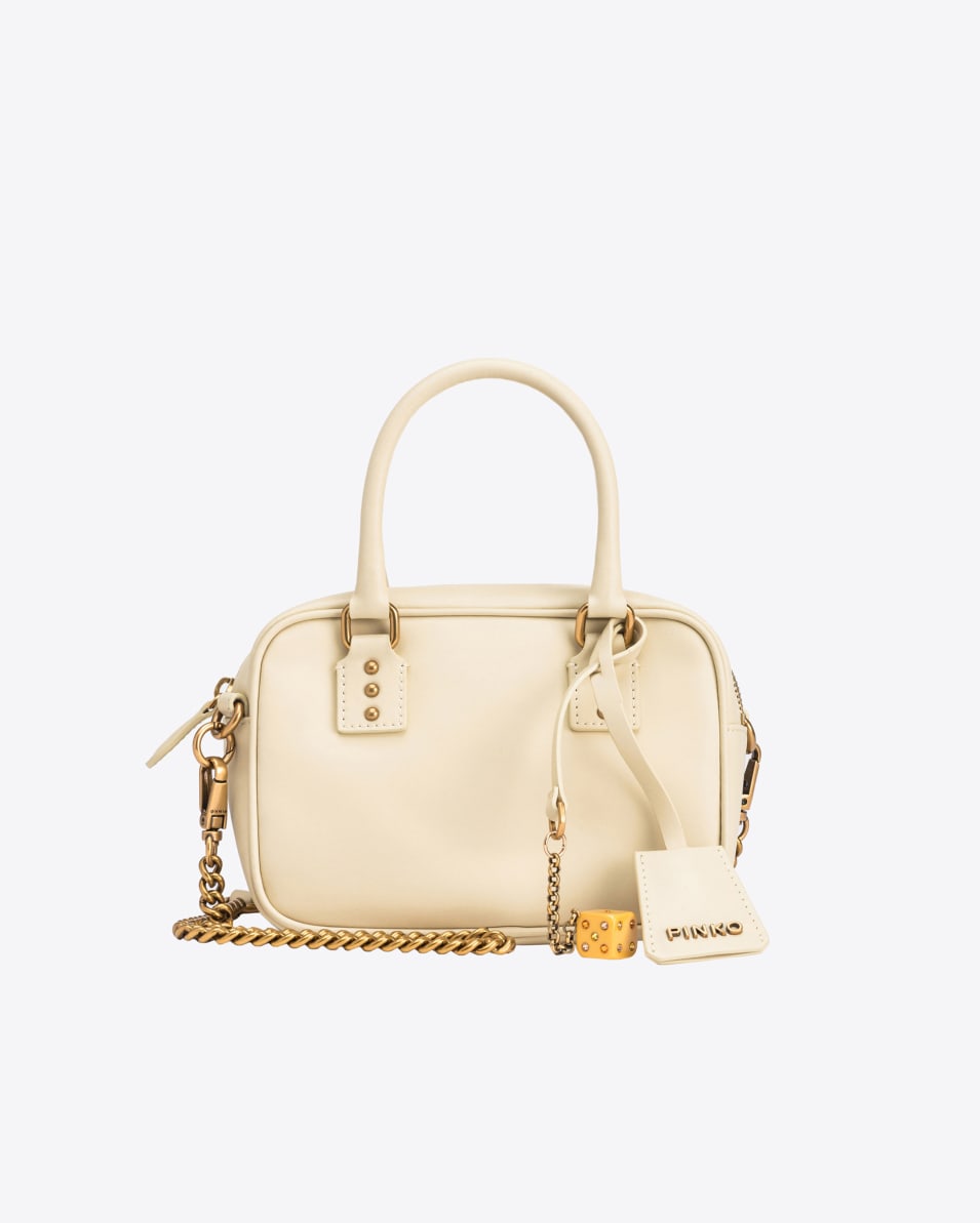 Pinko Mini Bowling Bag aus Leder Bis zu 65% Rabatt