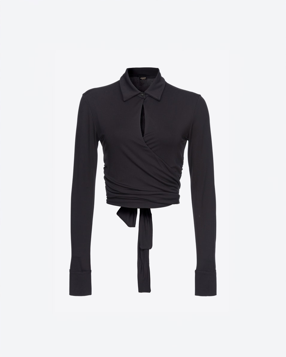 Pinko Kurze Bluse mit Kragen Hotsell
