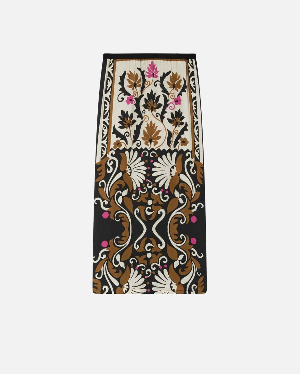 Pinko Langer Rock mit Blumendruck und Schlitz Fabrik Onlineshop