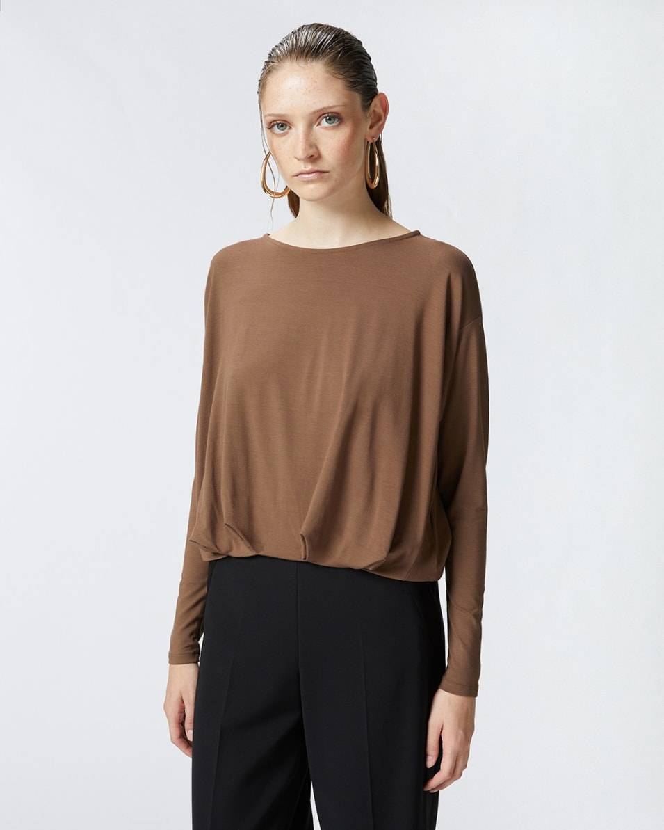 Pinko Pullover aus fließendem Jersey mit Drapierung Sonderangebot