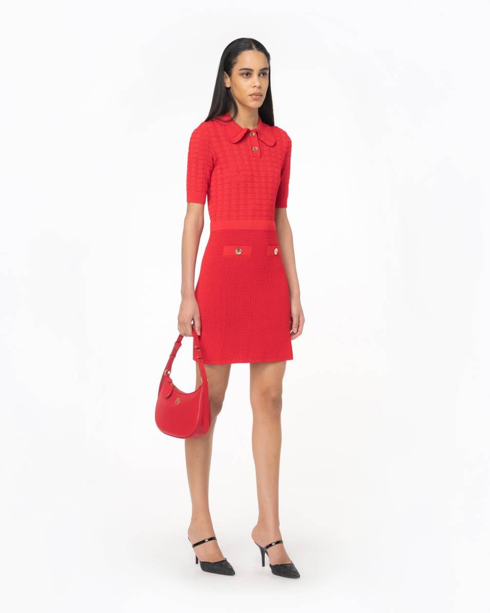 Pinko Minikleid aus Strick mit Fächermuster Zeitlich begrenztes Angebot