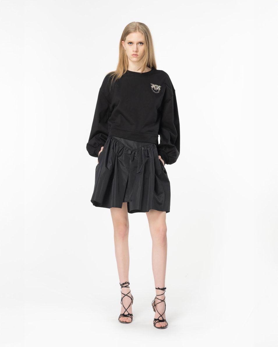 Pinko Boxy-Sweatshirt Love-Birds-Stickerei Neuheiten