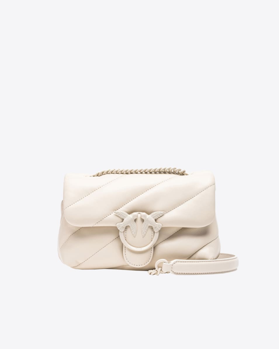 Pinko Mini Love Bag Puff aus Nappaleder in Color-Block-Optik Letzte 3 Tage