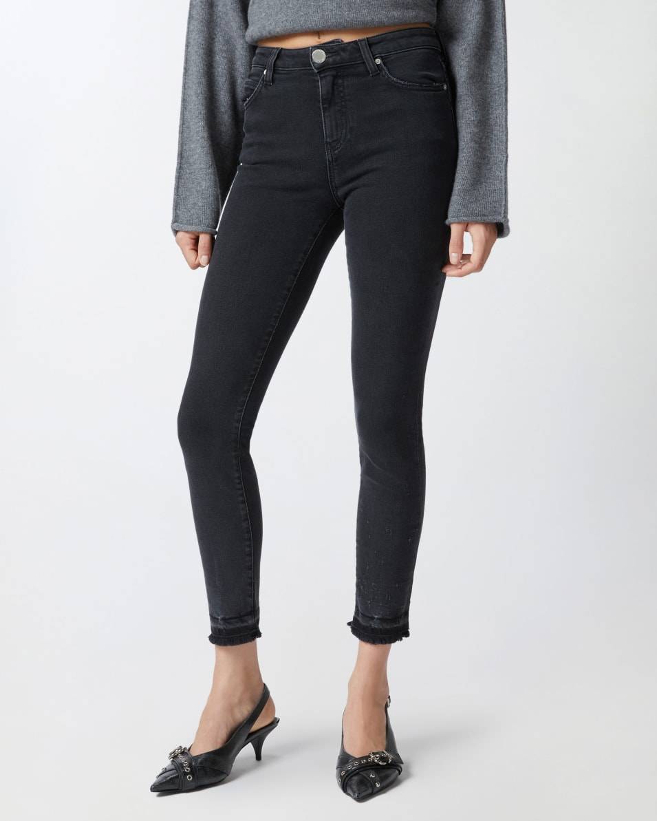 Pinko Enge Skinny-Jeans aus schwarzem Denim 2025