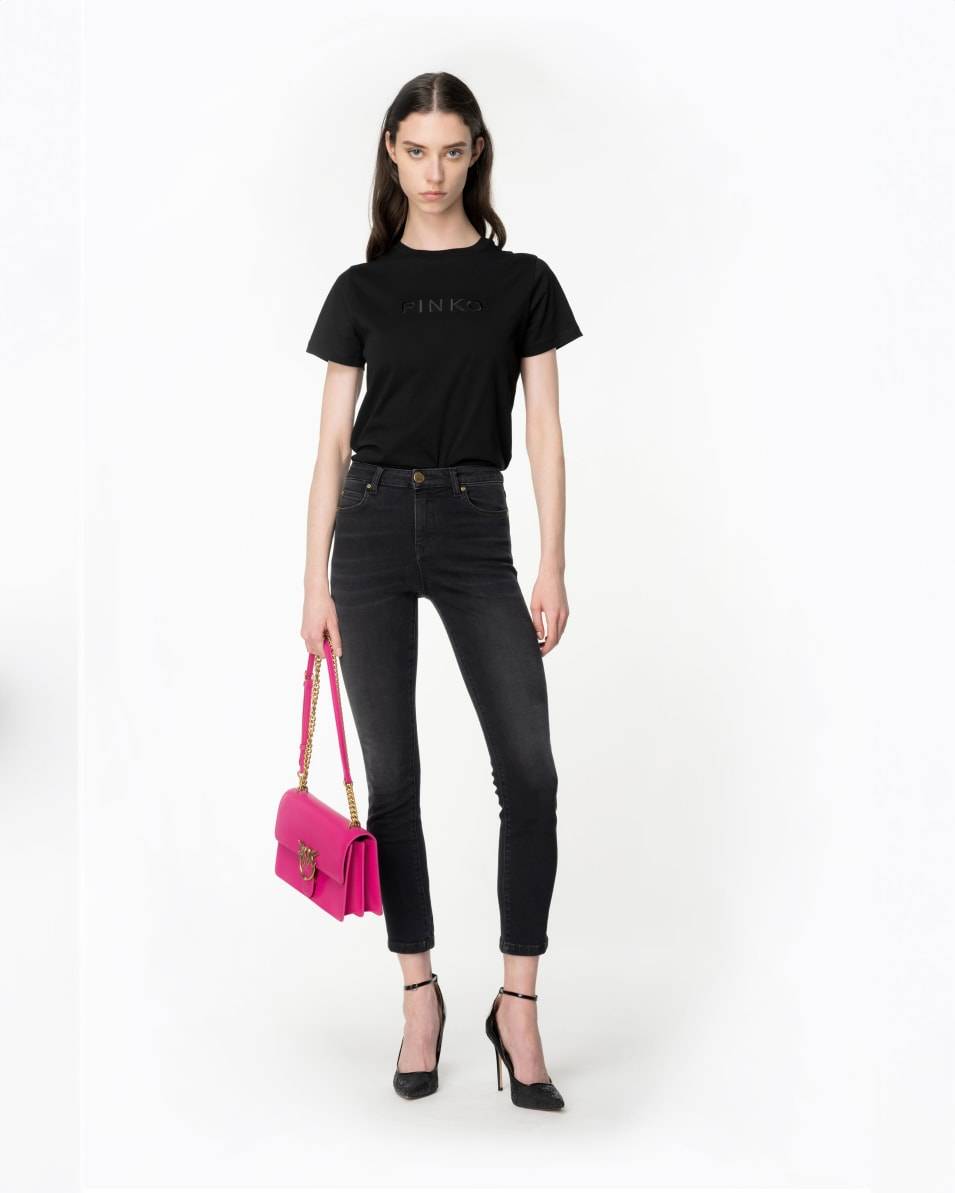 Pinko Skinny-Jeans aus schwarzem Stretch-Denim Bis zu 55% Rabatt